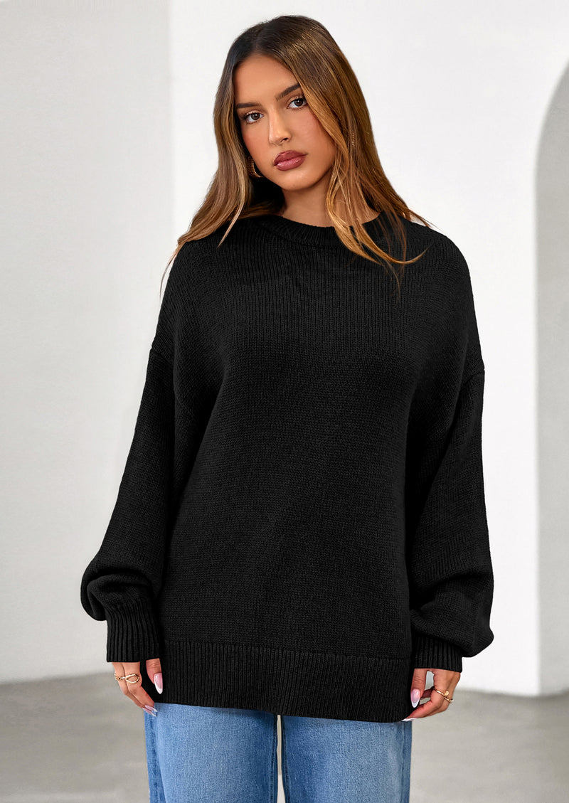 PRETTYGARDEN Womens Sweaters Fall Trendy Casual Crewneck Long Sleeve Cozy Knit Pullover Sweater Tops Winter Clothing