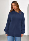 PRETTYGARDEN Womens Sweaters Fall Trendy Casual Crewneck Long Sleeve Cozy Knit Pullover Sweater Tops Winter Clothing