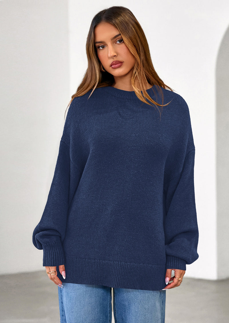PRETTYGARDEN Womens Sweaters Fall Trendy Casual Crewneck Long Sleeve Cozy Knit Pullover Sweater Tops Winter Clothing