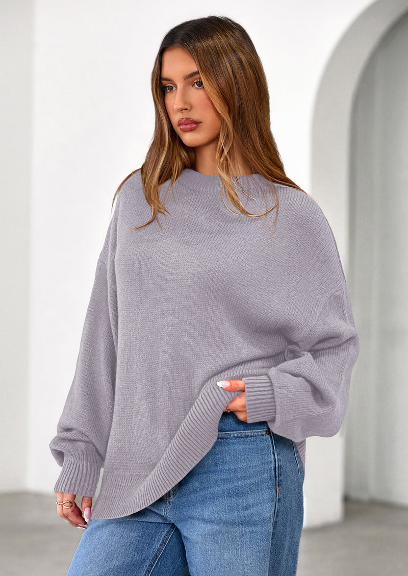 PRETTYGARDEN Womens Sweaters Fall Trendy Casual Crewneck Long Sleeve Cozy Knit Pullover Sweater Tops Winter Clothing