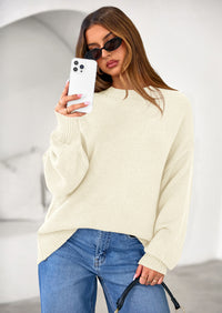 PRETTYGARDEN Womens Sweaters Fall Trendy Casual Crewneck Long Sleeve Cozy Knit Pullover Sweater Tops Winter Clothing