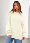 PRETTYGARDEN Womens Sweaters Fall Trendy Casual Crewneck Long Sleeve Cozy Knit Pullover Sweater Tops Winter Clothing