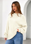 PRETTYGARDEN Womens Sweaters Fall Trendy Casual Crewneck Long Sleeve Cozy Knit Pullover Sweater Tops Winter Clothing