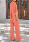 PRETTYGARDEN Women's 2 Piece Outfits Casual Short Sleeve Pullover Tops and Wide Leg Pants Lounge Sets Tracksuits