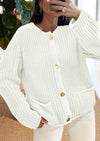 PRETTYGARDEN Cardigan Sweaters for Women Trendy Oversized Knit Chunky Button Cardigans Fall Winter Outfits with Pockets