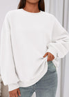 PRETTYGARDEN Sweatshirts for Women Oversized Crewneck Fleece Pullover Long Sleeve Tops Comfy Fall Winter Fashion Outfits