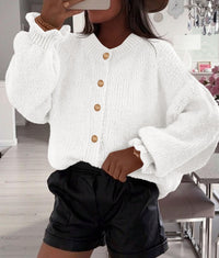 PRETTYGARDEN Womens Cropped Cardigans Trendy PRETTYGARDEN Long Sleeve Cropped Sweaters for Women Ruffle Oversized CardiganRuffle Open Front Chunky Knit Sweater Oversized Button Down Fall Clothes PRETTYGARDEN