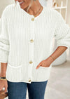 PRETTYGARDEN Cardigan Sweaters for Women Trendy Oversized Knit Chunky Button Cardigans Fall Winter Outfits with Pockets