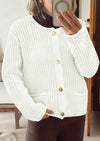 PRETTYGARDEN Cardigan Sweaters for Women Trendy Oversized Knit Chunky Button Cardigans Fall Winter Outfits with Pockets