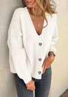 PRETTYGARDEN Cardigan Sweaters for Women Trendy Fall Long Sleeve Button Down Oversized Chunky Knit Sweater Outerwear