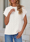 PRETTYGARDEN Women's Sweater Vest Summer Short Sleeve Tops Casual Crewneck Knit Oversized Pullover Trendy Spring Outfits