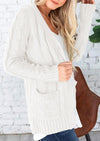 PRETTYGARDEN Women's Open Front Cardigan Sweaters Fall Fashion Button Down Cable Knit Chunky Winter Outerwear Coats