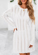 Crochet Knit Hollow Out Beach Vacation Cover Ups Dress