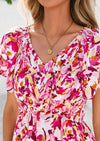 PRETTYGARDEN Floral Bohemian A-line Holiday Beach Vacation Dress