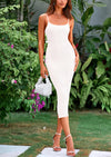 PRETTYGARDEN Sleeveless Bodycon Cocktail Party Midi Dresses