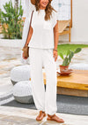 PRETTYGARDEN Womens Two Piece Outfits Sweater Sets Knit Pullover Tops And High Waisted Pants Matching Tracksuit Sweatsuit Set