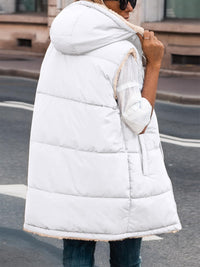 PRETTYGARDEN Womens Fall Reversible Vests Sleeveless Fleece Jacket Zip Up Hoodie Pockets Long Warm Winter Coat Outerwear