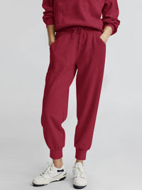 Two piece long sleeved half zip pullover sweatshirt, sports pants, casual set