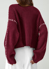PRETTYGARDEN Women's Chunky Knit Sweaters Fall Long Sleeve Mock Neck Oversized Pullover Tops Winter Fashion Clothes