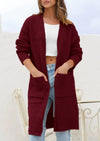 PRETTYGARDEN Fall Long Sleeve Cardigan Sweaters for Women Trendy Winter Open Front Loose Knitted Cardigans with Pockets