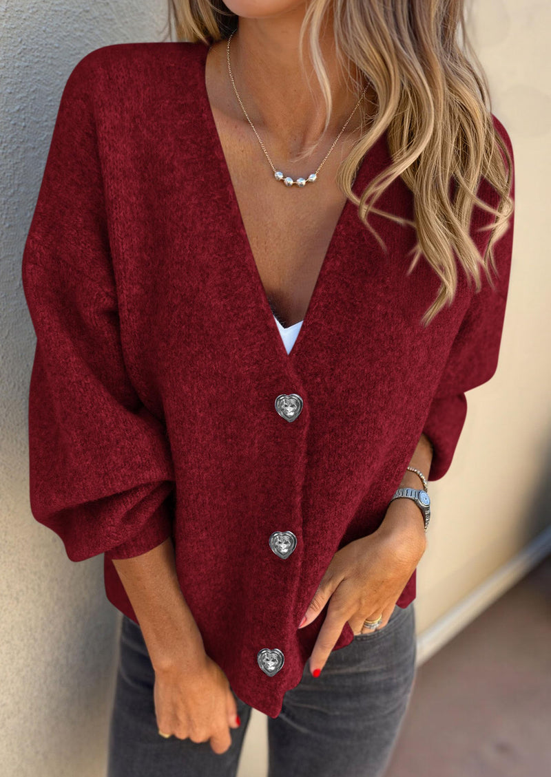 PRETTYGARDEN Cardigan Sweaters for Women Trendy Fall Long Sleeve Button Down Oversized Chunky Knit Sweater Outerwear