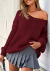 PRETTYGARDEN Women's Fall Oversized Sweaters Long Sleeve V Neck Dressy Casual Chunky Knit Loose Pullover Tops Winter Clothing