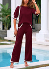 PRETTYGARDEN Two Piece Sets Casual Sweater Knit Lounge Travel Matching Outfits Clothing