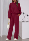 PRETTYGARDEN Womens Sweatsuits 2 Piece Set Casual Winter Long Sleeve Hoodie Loose Wide Leg Sweatpants Fall Tracksuit