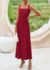 PRETTYGARDEN Skirt Sets Women 2 Piece Outfits Summer Casual Knit Tank Tops Flowy Midi Skirts Matching Vacation Clothes