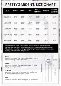 PRETTYGARDEN Women's Fall Jumpsuits Dressy Casual Pants Romper Spring Long Sleeve V Neck Belt Pockets One Piece Outfits