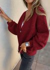 PRETTYGARDEN Cardigan Sweaters for Women Trendy Fall Long Sleeve Button Down Oversized Chunky Knit Sweater Outerwear