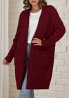 PRETTYGARDEN Fall Long Sleeve Cardigan Sweaters for Women Trendy Winter Open Front Loose Knitted Cardigans with Pockets