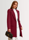 PRETTYGARDEN Women's Spring Fall Long Blazer Jackets Long Sleeve Lapel Pockets Loose Fit Work Casual Blazers Outerwear