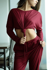 Black Two Pieces Oversized Fall Tracksuit