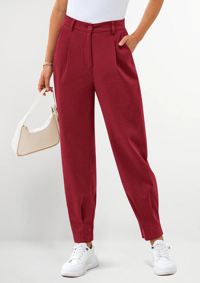 PRETTYGARDEN Womens Dress Pants Business Casual Trendy High Waisted Ankle Length Dressy Trousers Slacks Work Clothes