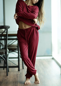 Black Two Pieces Oversized Fall Tracksuit