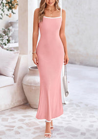 Bodycon Spaghetti Strap Wear Sleeveless Beach Maxi Dresses