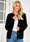 PRETTYGARDEN Women's Knit Cardigan Sweaters Casual Long Sleeve Open Front Button Up Ribbed Fall Spring Sweater Jackets