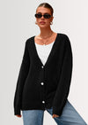 PRETTYGARDEN Cardigan Sweaters for Women Trendy Fall Long Sleeve Button Down Oversized Chunky Knit Sweater Outerwear