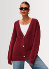 PRETTYGARDEN Cardigan Sweaters for Women Trendy Fall Long Sleeve Button Down Oversized Chunky Knit Sweater Outerwear