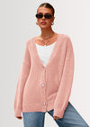 PRETTYGARDEN Cardigan Sweaters for Women Trendy Fall Long Sleeve Button Down Oversized Chunky Knit Sweater Outerwear