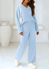 PRETTYGARDEN Lounge Sets for Women Two Piece Sweaters Pajama Set Fall Fashion Loungewear Outfits Matching Winter Clothes