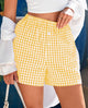 Plaid Casual Y2K Short with Pockets