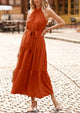 Sleeveless Halter Neck  Boho Dresses