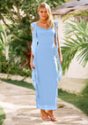 PRETTYGARDEN Women's Wedding Guest Dress Sleeveless Ruffle Formal Cocktail Party Maxi Bodycon Dresses
