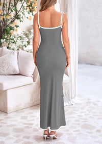 Bodycon Spaghetti Strap Wear Sleeveless Beach Maxi Dresses