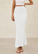Mermaid Bodycon Trendy Casual High Waisted Ruffle Ruched Long Mesh Skirts