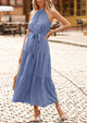 Sleeveless Halter Neck  Boho Dresses