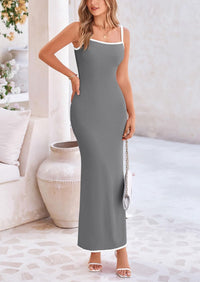 Bodycon Spaghetti Strap Wear Sleeveless Beach Maxi Dresses