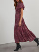 Casual V-neck short sleeved Bohemian Maxi dress
